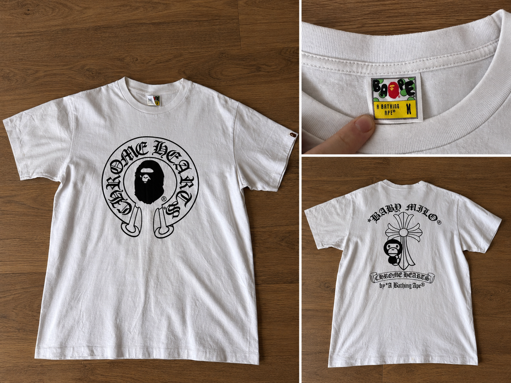 Bape x Chrome baby milo tee